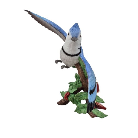 Lenox Blue Jay Figurine 2007 Limited Edition Porcelain Bird Christmas Box COA - Picture 6 of 10